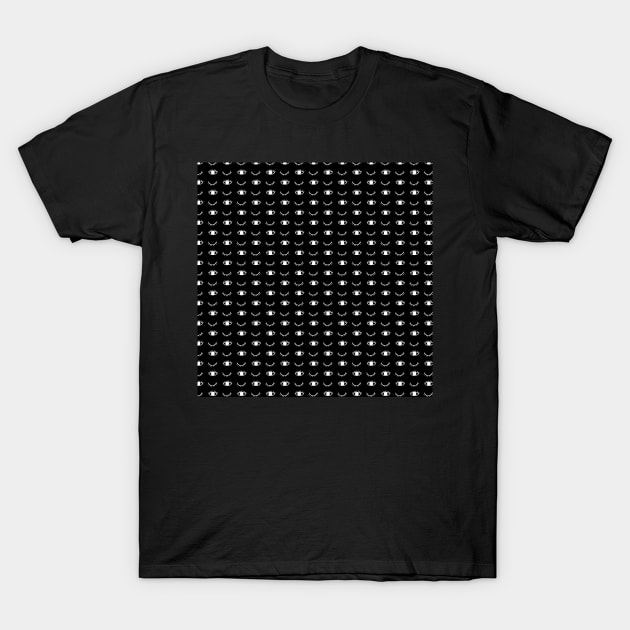 Eye wink in black and white T-Shirt by bigmomentsdesign